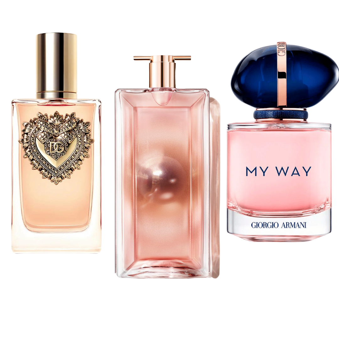 Parfüm 3er-Pack: Dolce & Gabbana Devotion, My Way Giorgio Armani, Lancôme Idôle (Eau de Parfum)