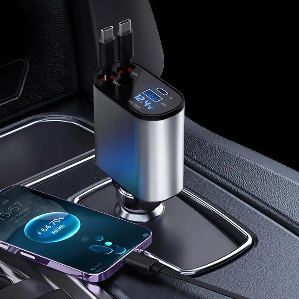 Carregador de Celular Automotivo 4 em 1 - Ultra Charge + BRINDE EXCLUSIVO PARA OS 100 PRIMEIROS! - Estilo Idea