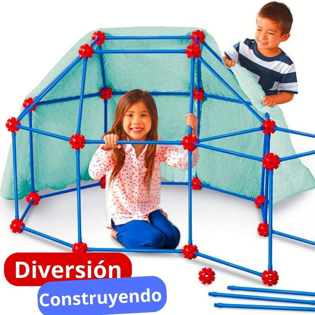Kit de construcción Carpa para niños + Lona de regalo - Tierra Lúdica