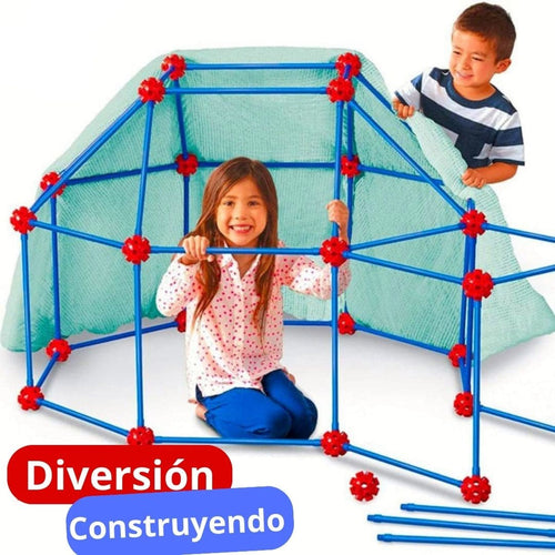 Kit de construcción Carpa para niños + Lona de regalo - Tierra Lúdica