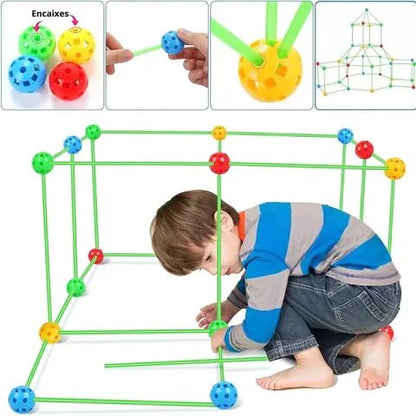 Kit de construcción Carpa para niños + Lona de regalo - Tierra Lúdica